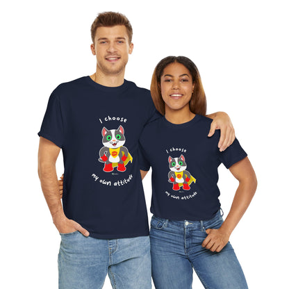 T-Shirt - PosiCat - I choose my own attitude