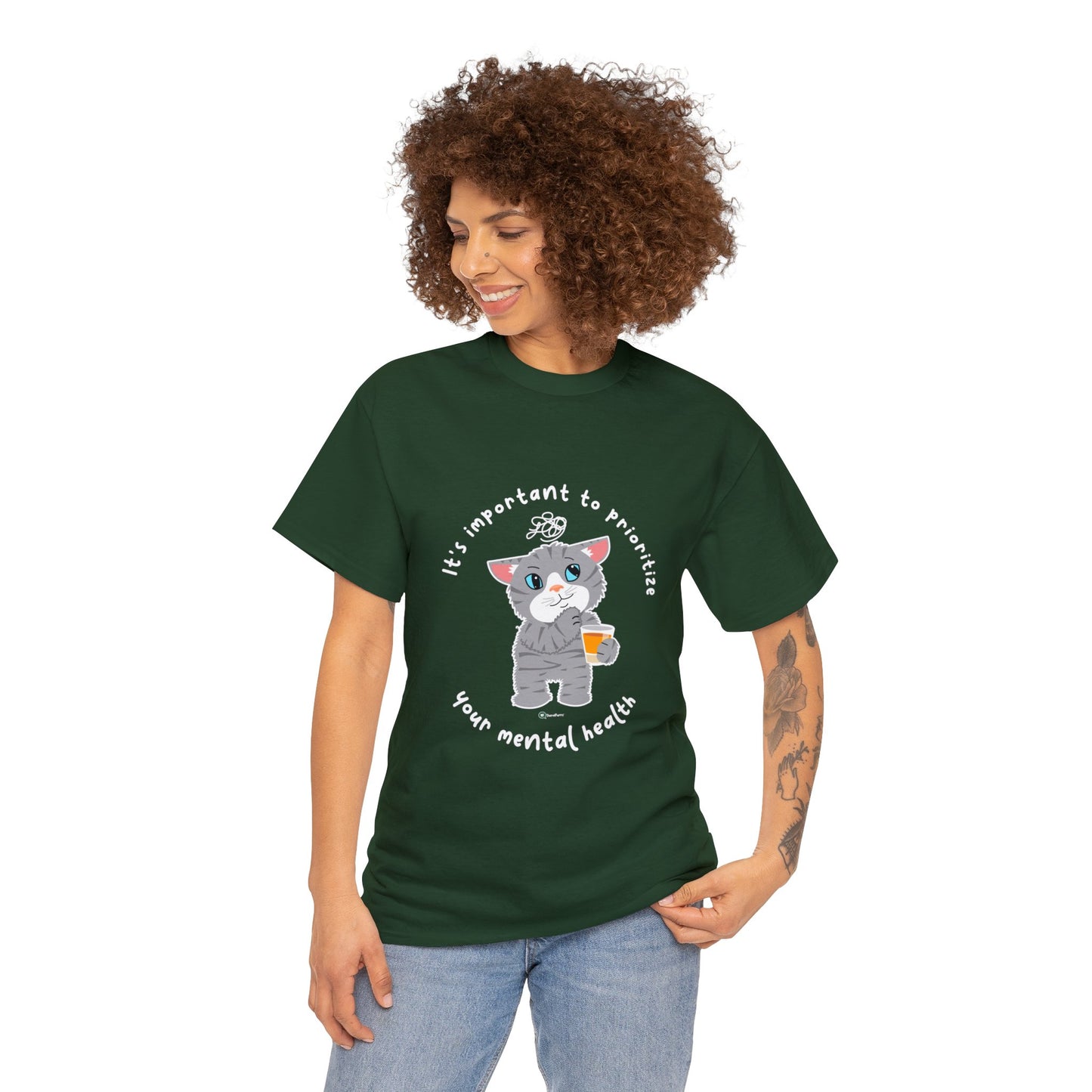 T-Shirt - TheraCat - It's important to prioritize your mental health