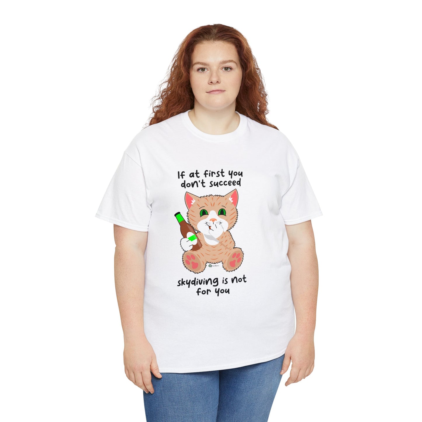 T-Shirt - SmartyCat - Skydiving Is Not For You