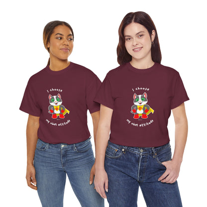 T-Shirt - PosiCat - I choose my own attitude