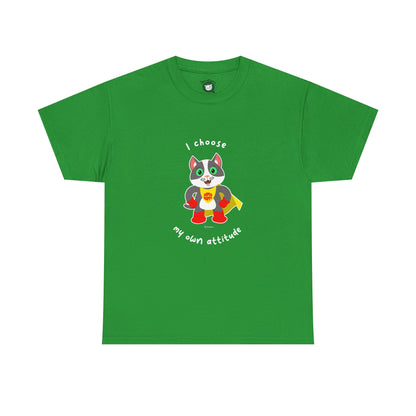 T-Shirt - PosiCat - I choose my own attitude