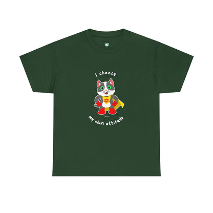 T-Shirt - PosiCat - I choose my own attitude