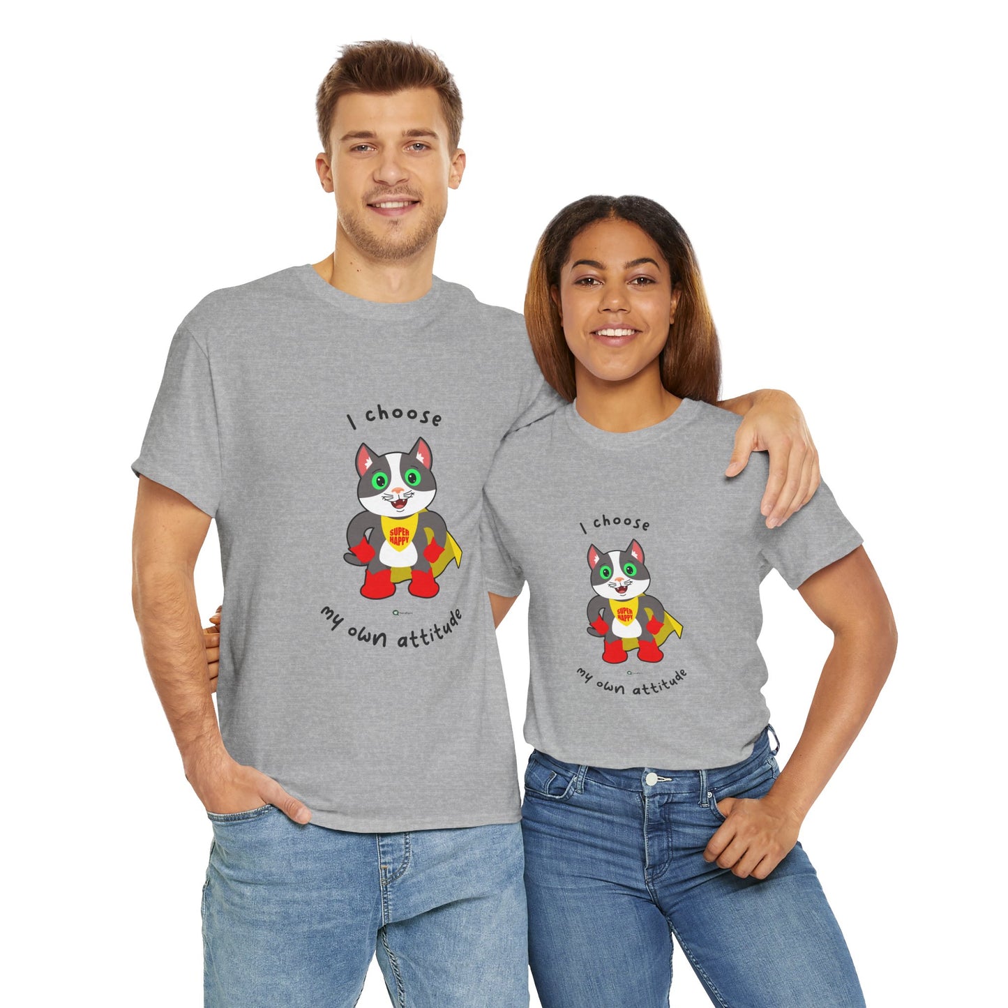 T-Shirt - PosiCat - I choose my own attitude