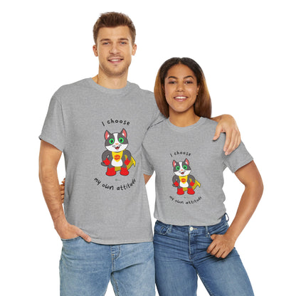 T-Shirt - PosiCat - I choose my own attitude