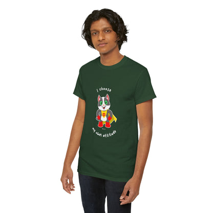 T-Shirt - PosiCat - I choose my own attitude
