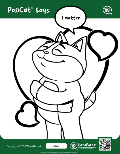 PosiCat's Printables - Activities Booklet 302: I matter