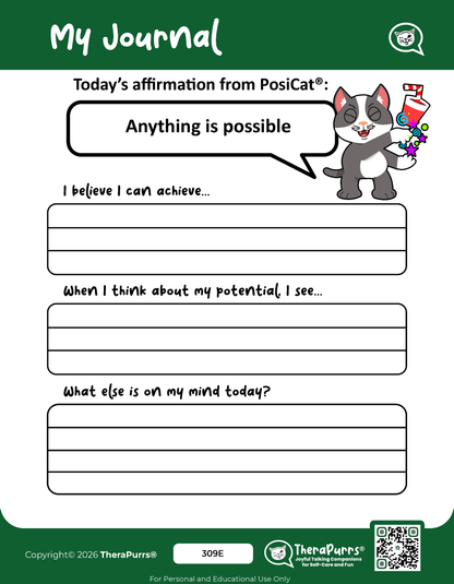 PosiCat's Printables - Activities Booklet 309: Anything is possible