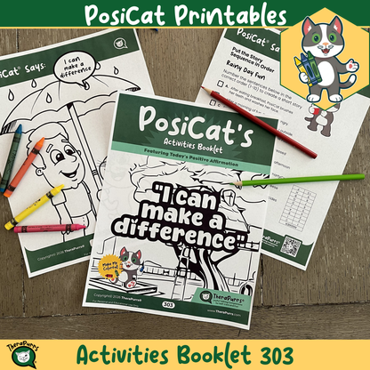 PosiCat's Printables - Activities Booklet 303: I can make a difference