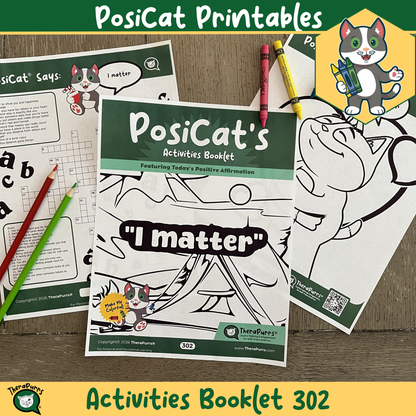 PosiCat's Printables - Activities Booklet 302: I matter