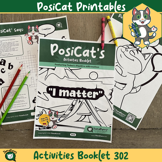 PosiCat's Printables - Activities Booklet 302: I matter