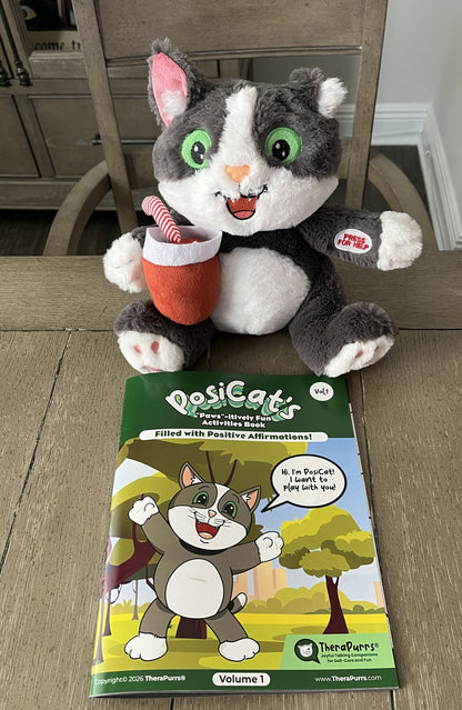 PosiCat's "Paws"-itively Fun Activities Book - Volume 1