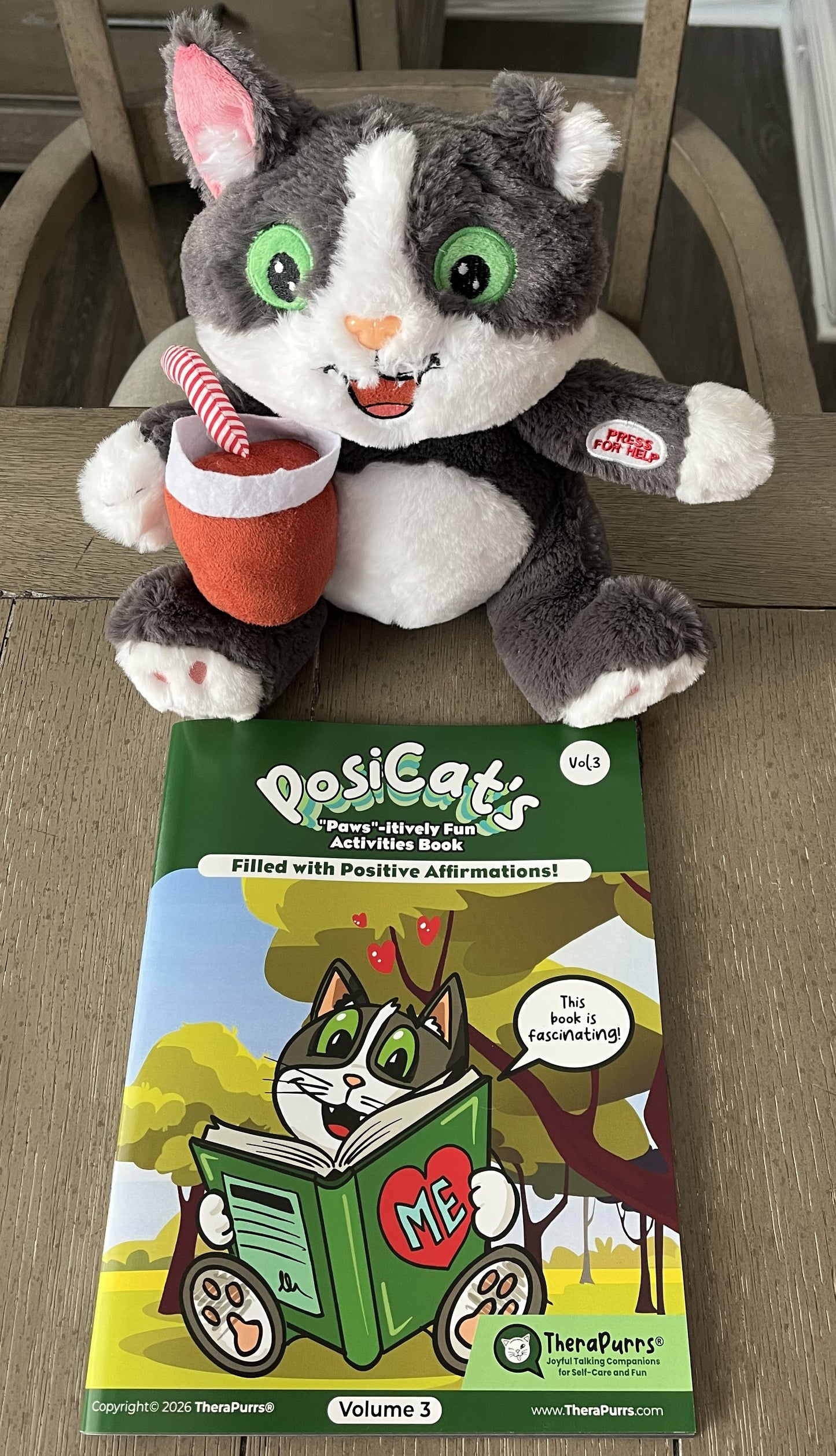 PosiCat's "Paws"-itively Fun Activities Book - Volume 3