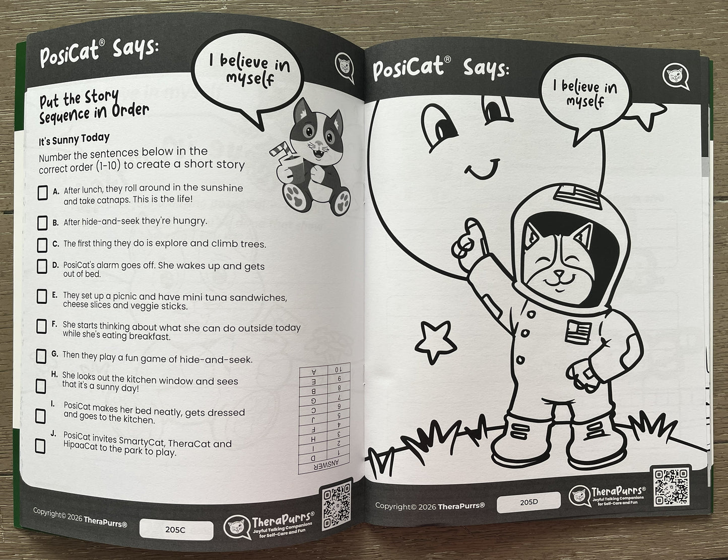PosiCat's "Paws"-itively Fun Activities Book - Volume 2