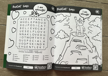 PosiCat's "Paws"-itively Fun Activities Book - Volume 1