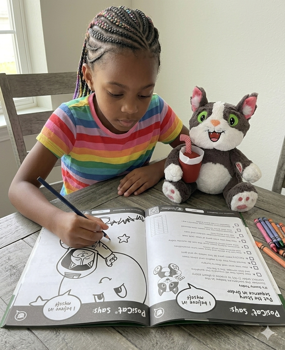 PosiCat's "Paws"-itively Fun Activities Book - Volume 2