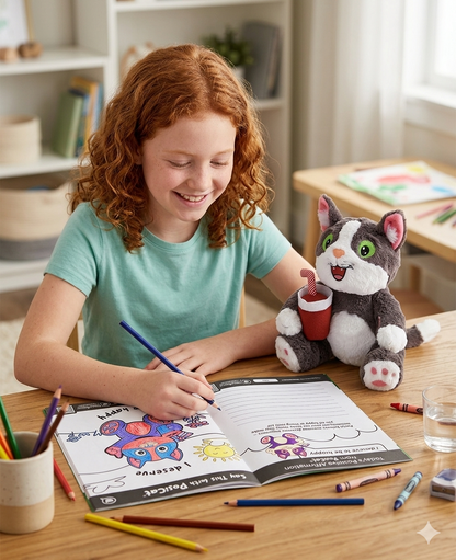 PosiCat's "Paws"-itively Fun Activities Book - Volume 3